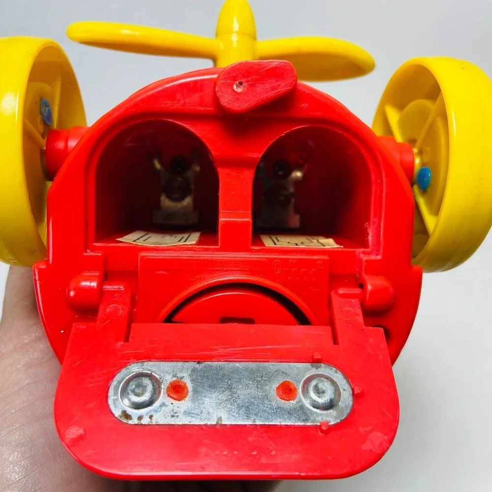 80s Sesame Street Hot Air Balloon‎ Bump N Go Bert Big Bird Musical Illco Working
